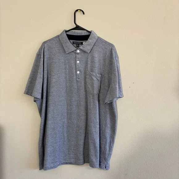 Banana Republic Performance Pique Polo Shirt XXL Blue Casual Golf - Picture 7 of 7